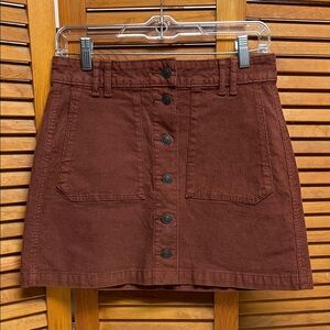 American Eagle Outfitters Rust Mini Skirt
